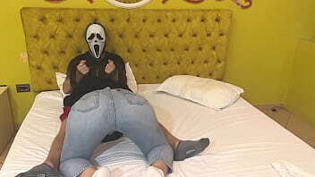 Ghostface gets free blowjob halloween