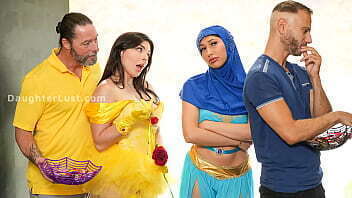 Stepdads Swapping Stepdaughters Playing Game Halloween Daughterlust