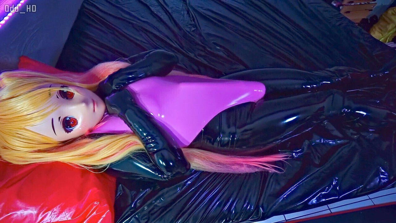 Woman, animegao, rubber doll