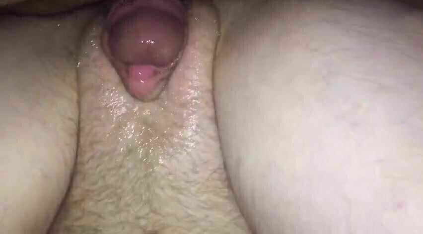 Cock rubbing clit.