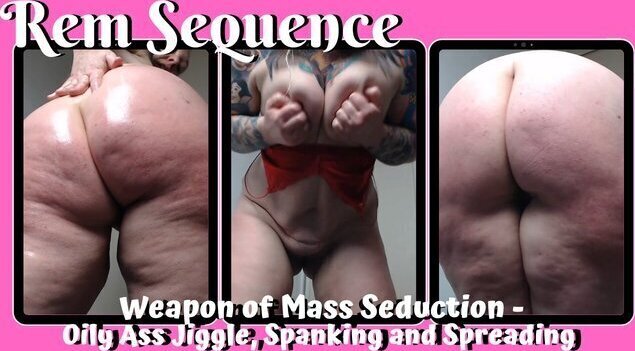 FREE PREVIEW Weapon Mass Seduction Oily Jiggle Spreading Spanking Sequence
