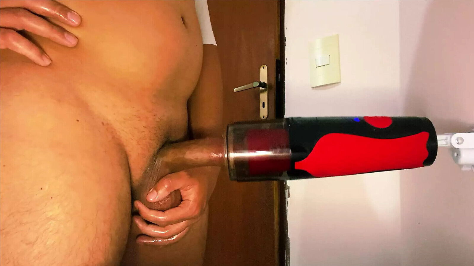 Naughty stepbrothers exchange foreplay, with orgasms masturbation