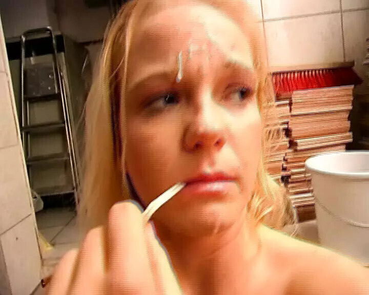 German blonde brunette sharing loaded pecker