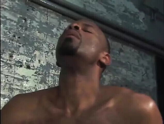 horny black suck dick cement wall.