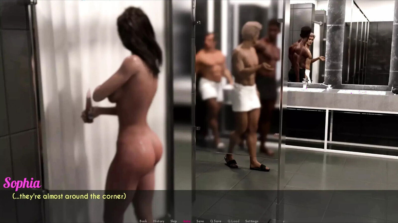 Part Sophia Patricia showered together