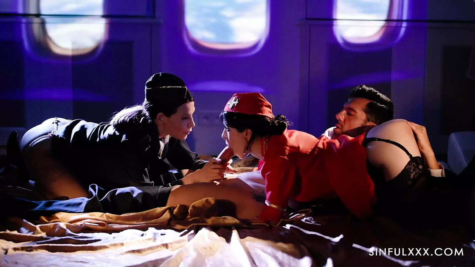 SinfulXXX Stewardess Subil Arch Ville Heat Cockpit