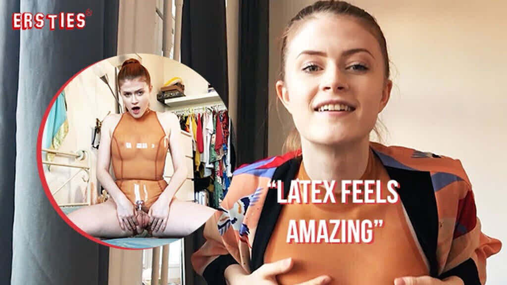 Ersties Canadian Masturbates With Latex
