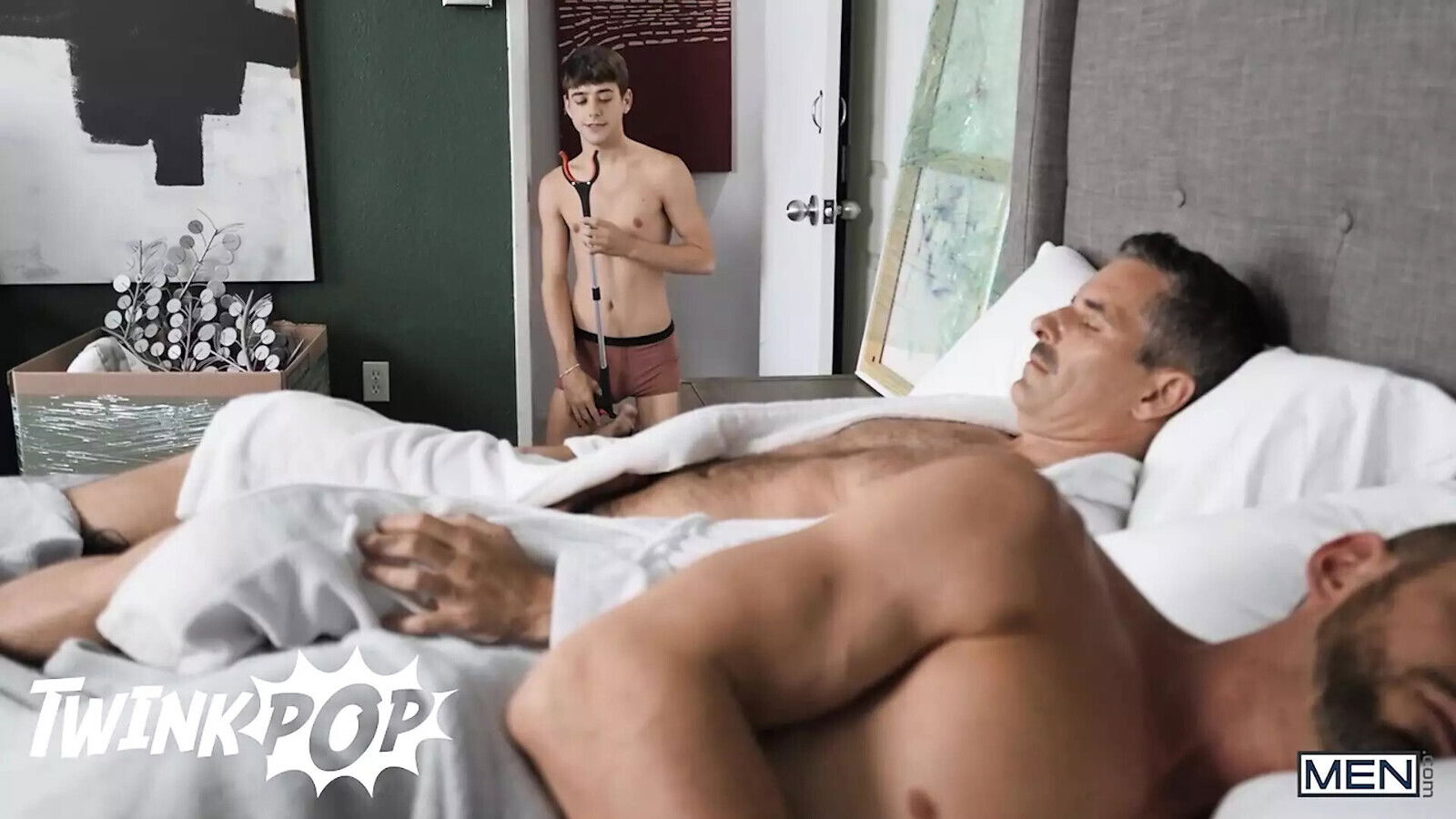 Joey Mills Tries Self-Suck Dick Can't there Asks Stepdad Mitch Cox's Dick TWINK