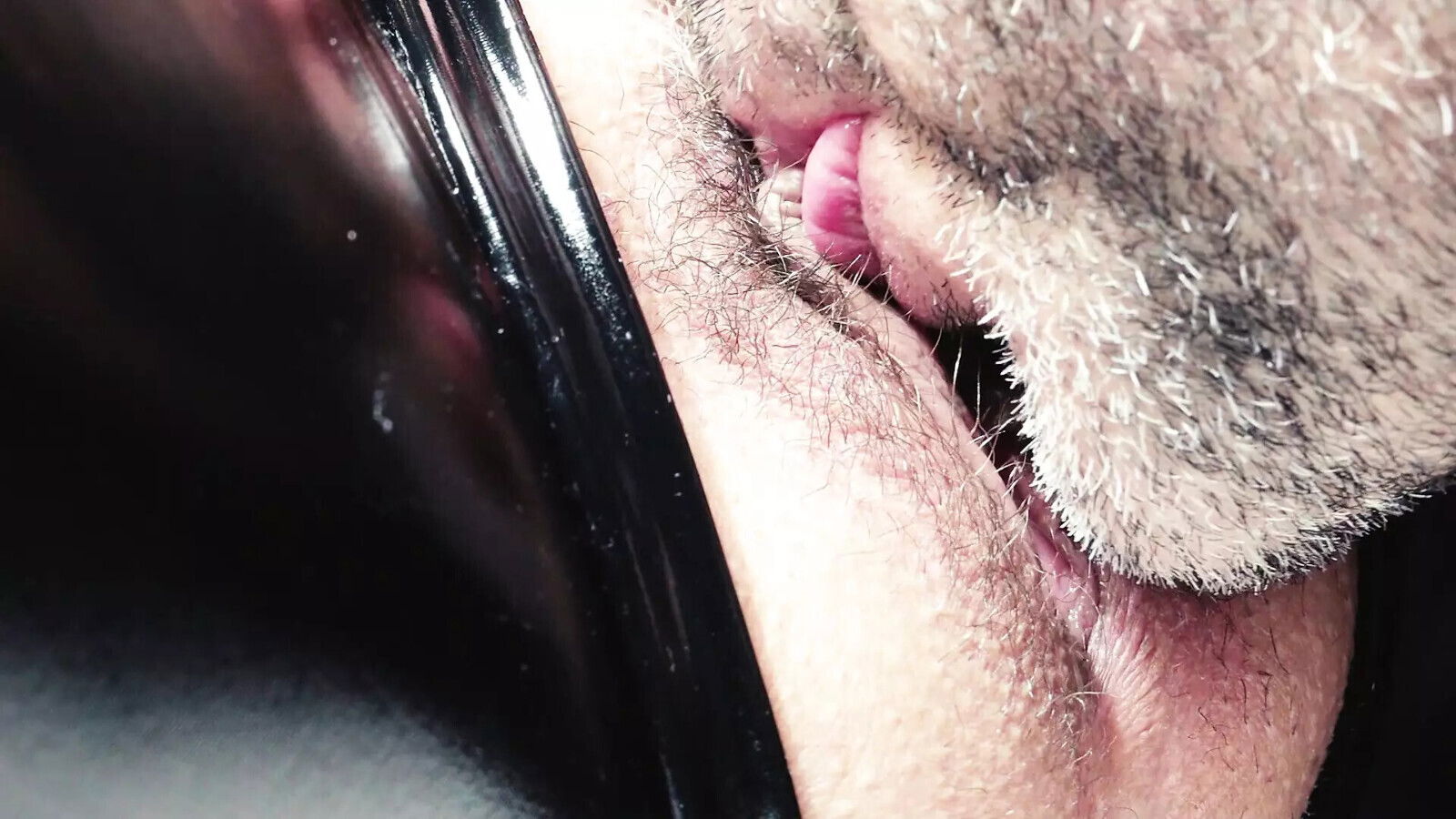 good licking pussy while wearing latex jumpsuit