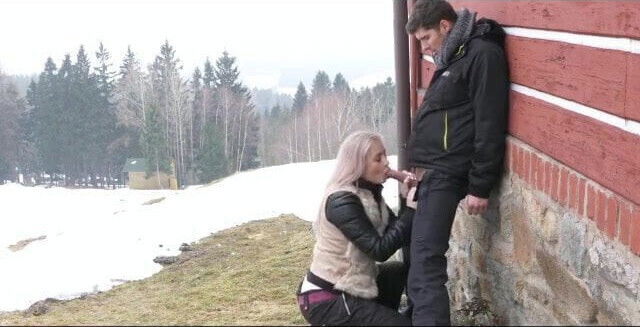 Deepthroat Blowjob Public Doggystyle Facial Blonde