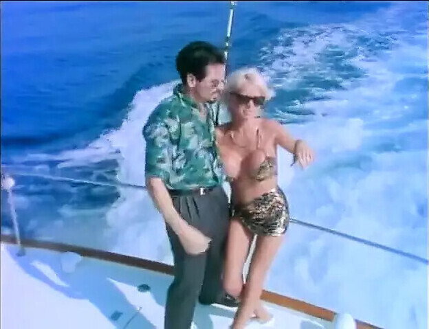 Amazing busty blonde MILF takes dick deeply inside during sailing regatta