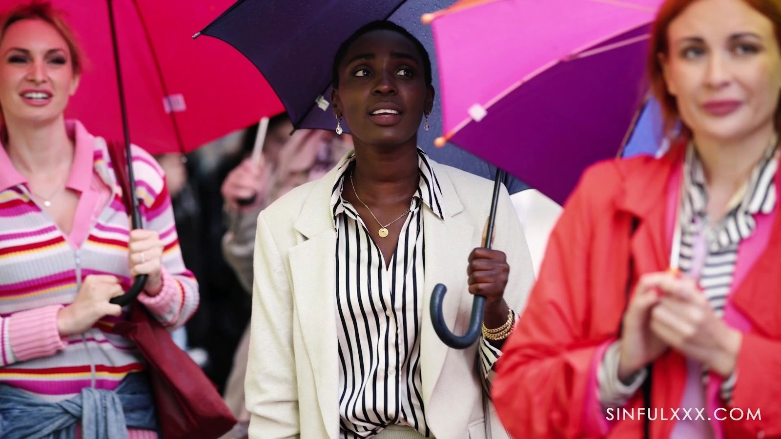 ebony Zaawaadi bends over fucked white guys