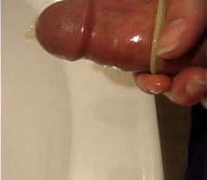 Asian Masturbation Japanese sized Penis Jerking off Cums inside condom
