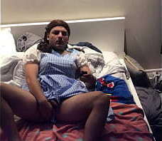 Cosplay de dorothe du film magicien d&rsquo_oz femboy