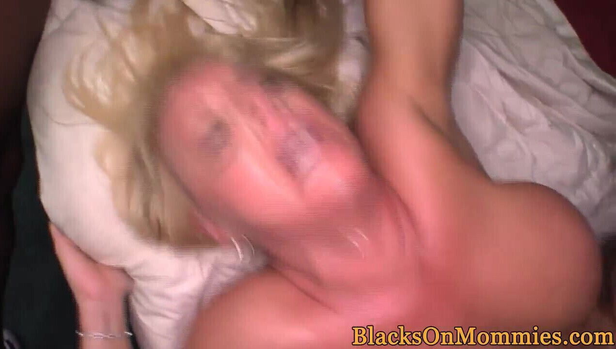 Busty interracial MILF creampied in foursome