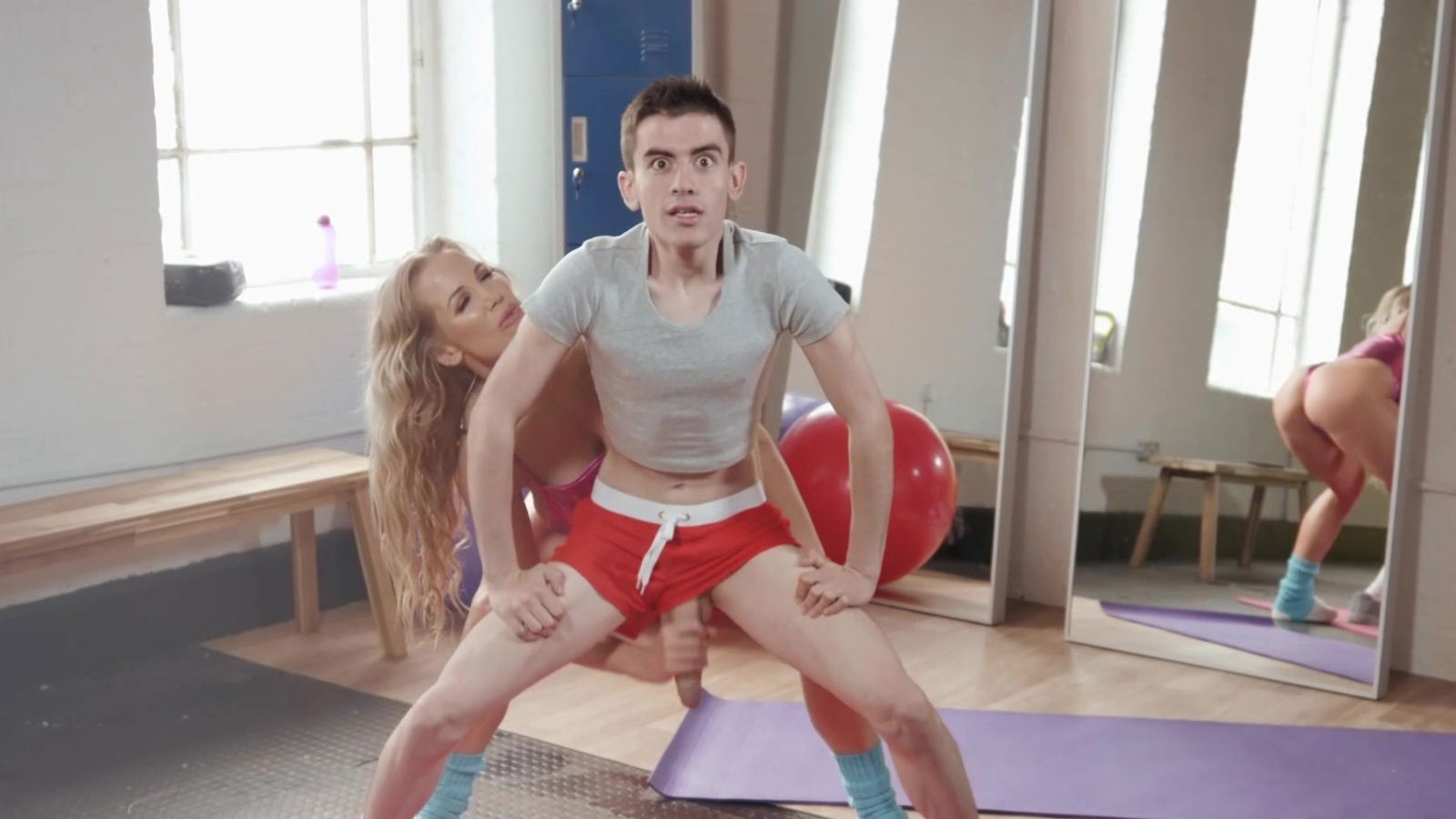 Young fucks busty aerobics instructor