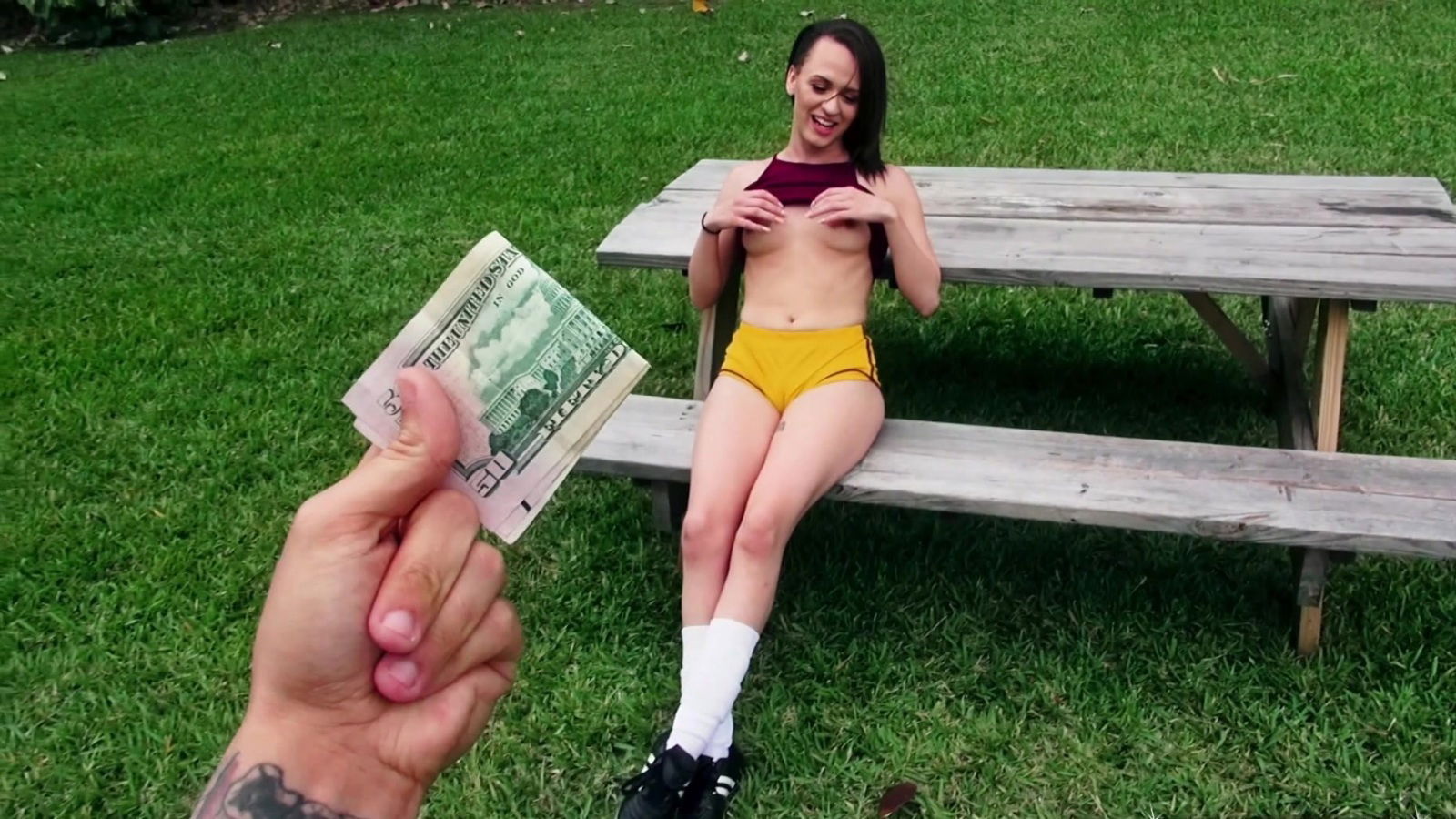 Petite soccer player fucked public park