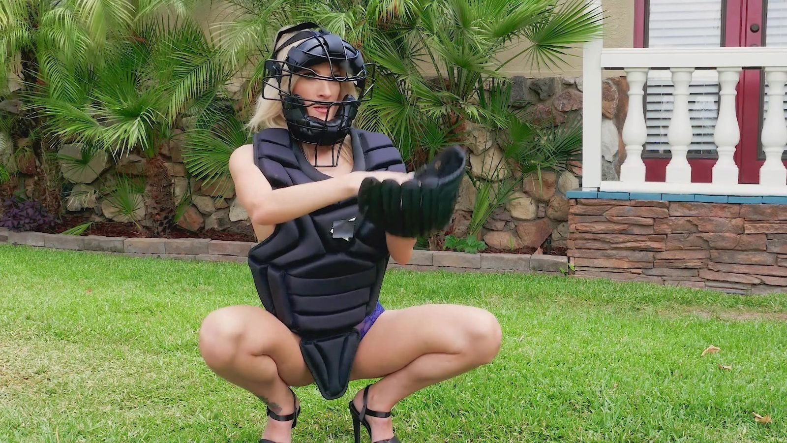 MILF fucks young baseball shower