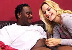 Blonde Celestia Star Wanking Black Shaft