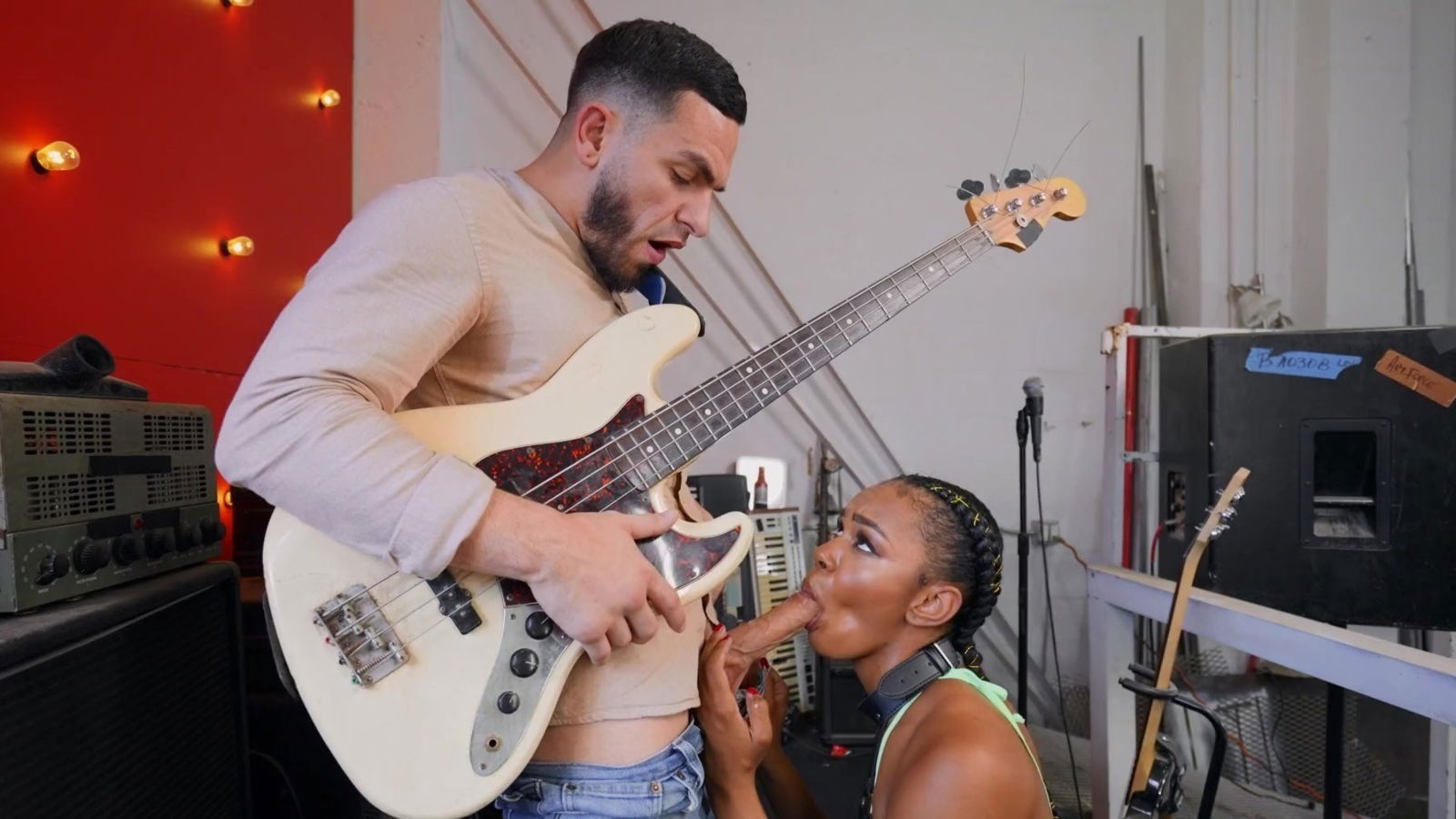 Pigtailed ebony Asteria Diamond gets deeply fucked