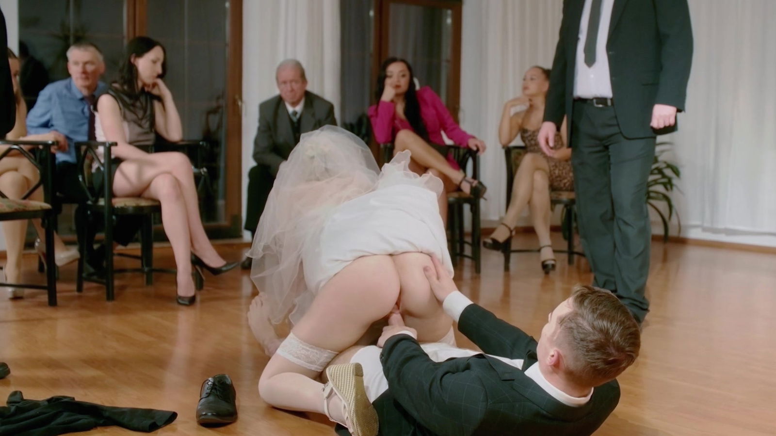 wedding with bitch bride Kristy Waterfall