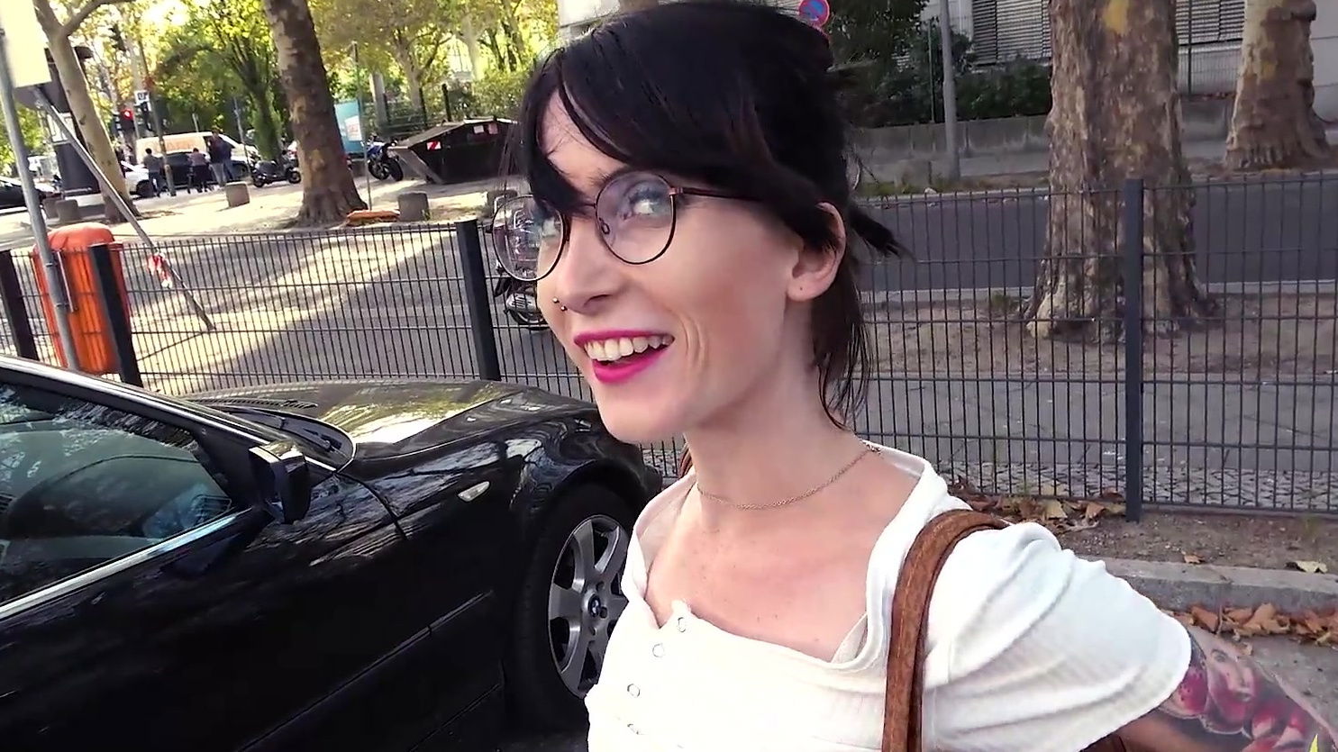 Petite brunette Nesbit passionate