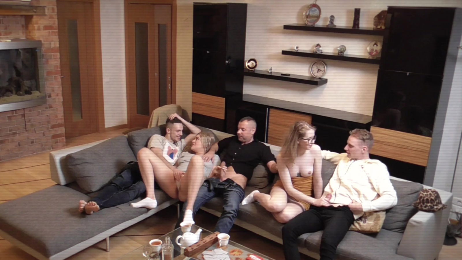 Sudden orgy with cuties