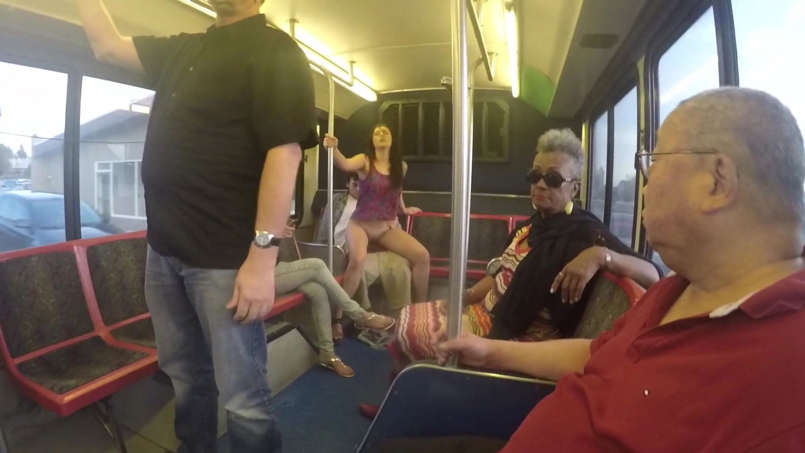 Anastasia Black fucks boyfriend during ride