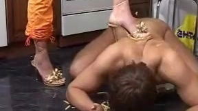 Food feet humiliation femdom kitchen