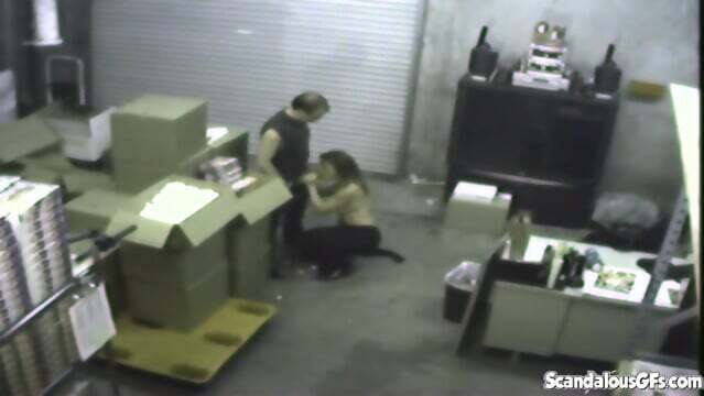 Office slut gets down dirty sucking dick