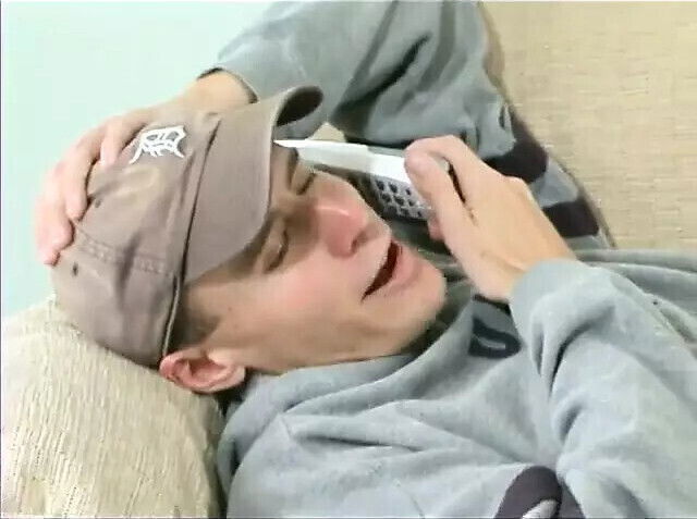 pretends model scout ends fucking blonde sofa