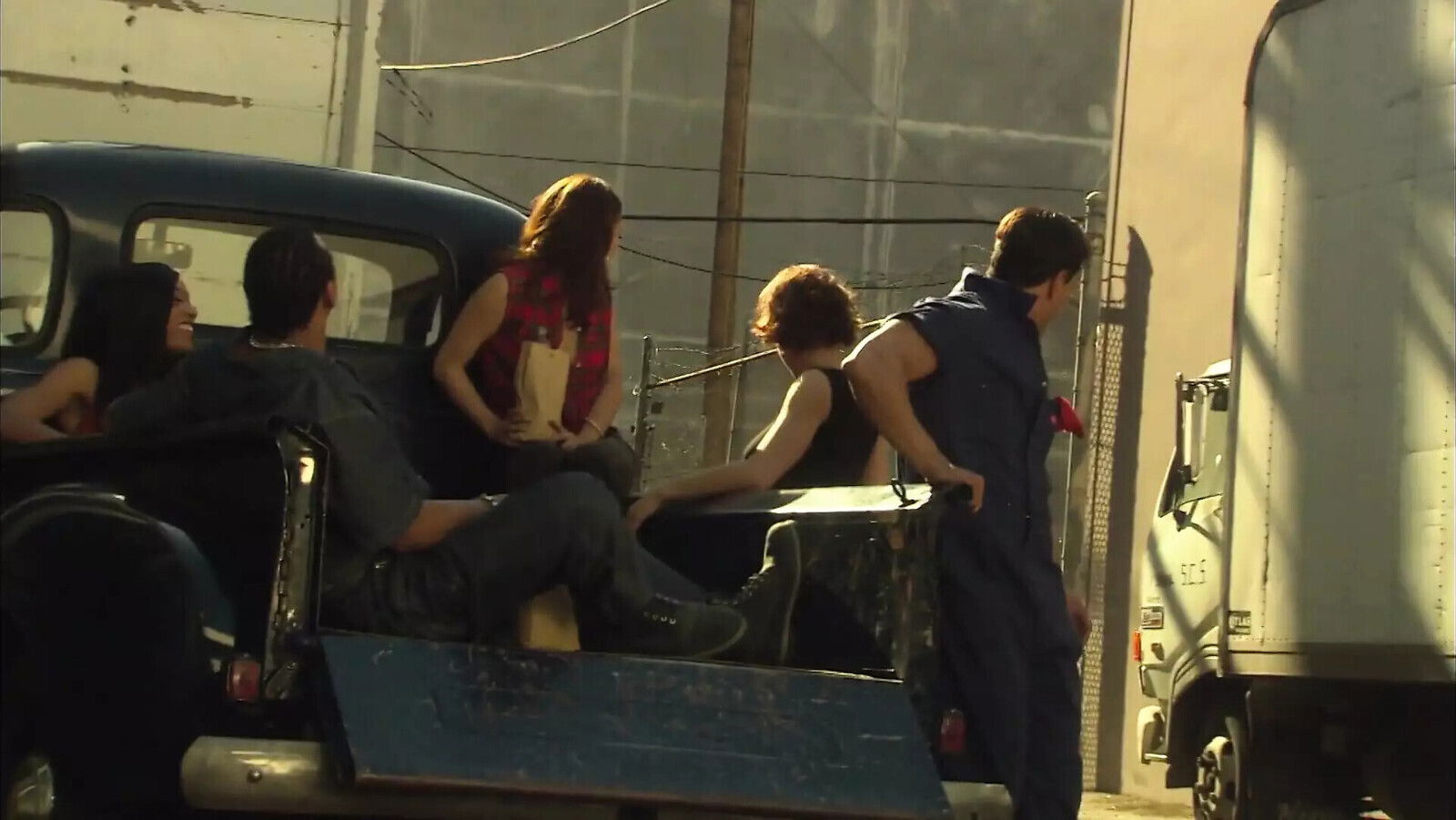 Long haired blonde endures rough fucking close shoot