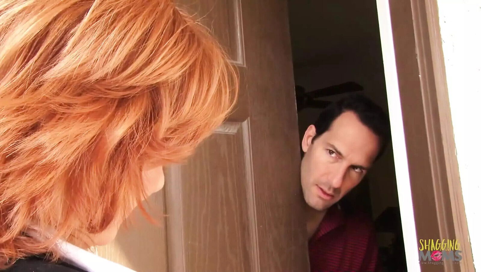 Mature redhead receives cumshot partner ravages pussy