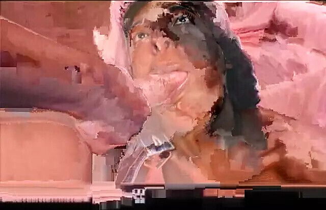 Ebony slut strip teases fucks