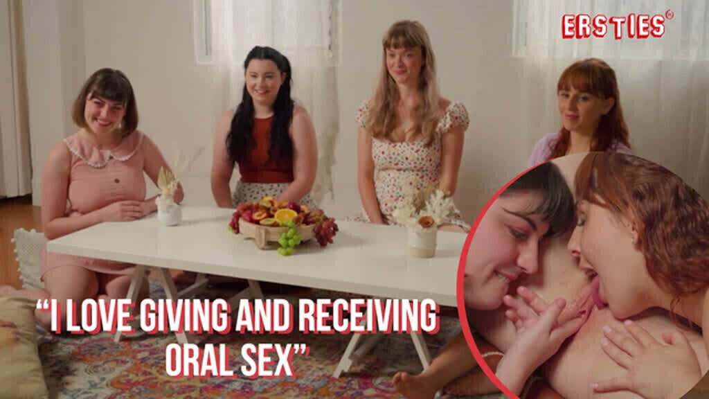 Ersties Lesbian Foursome Enjoy Oral