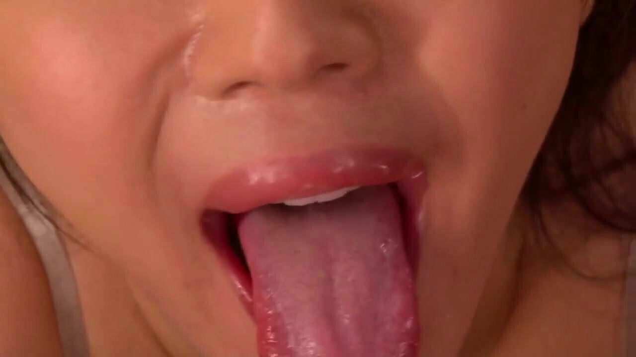 (Censored) Japanese gives head silky dress