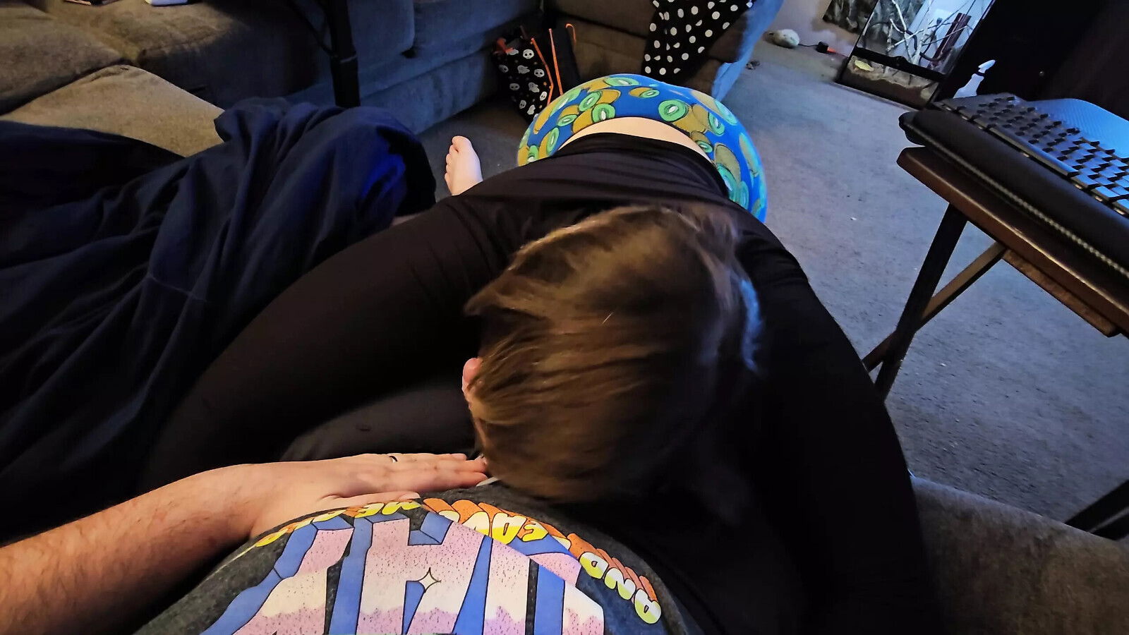 watching used wanted sucked rode stroked with till shot down throat