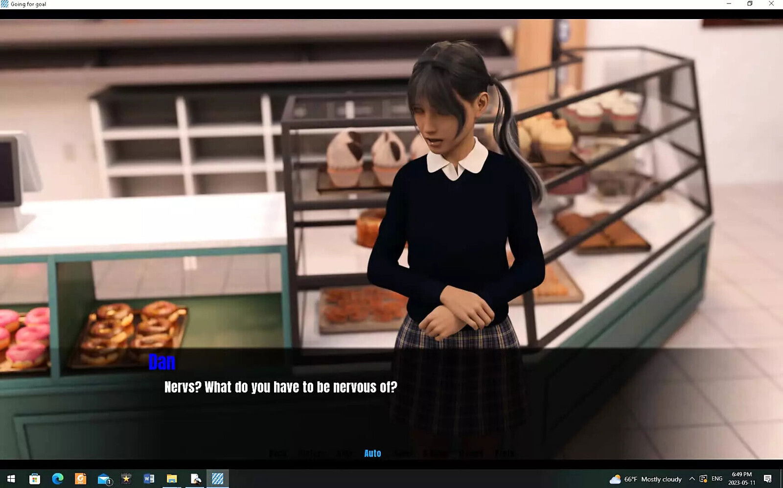 Going Goal-Slutty Waitress Tight Jeans