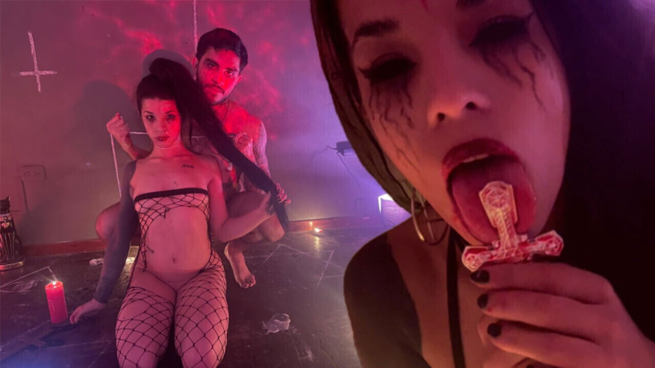 Cute Demon Submissive gets Fucked Hard Satanic Ritual