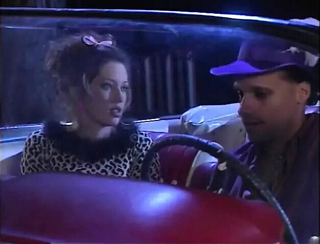 Beautiful, busty blonde chick takes hard facial outside