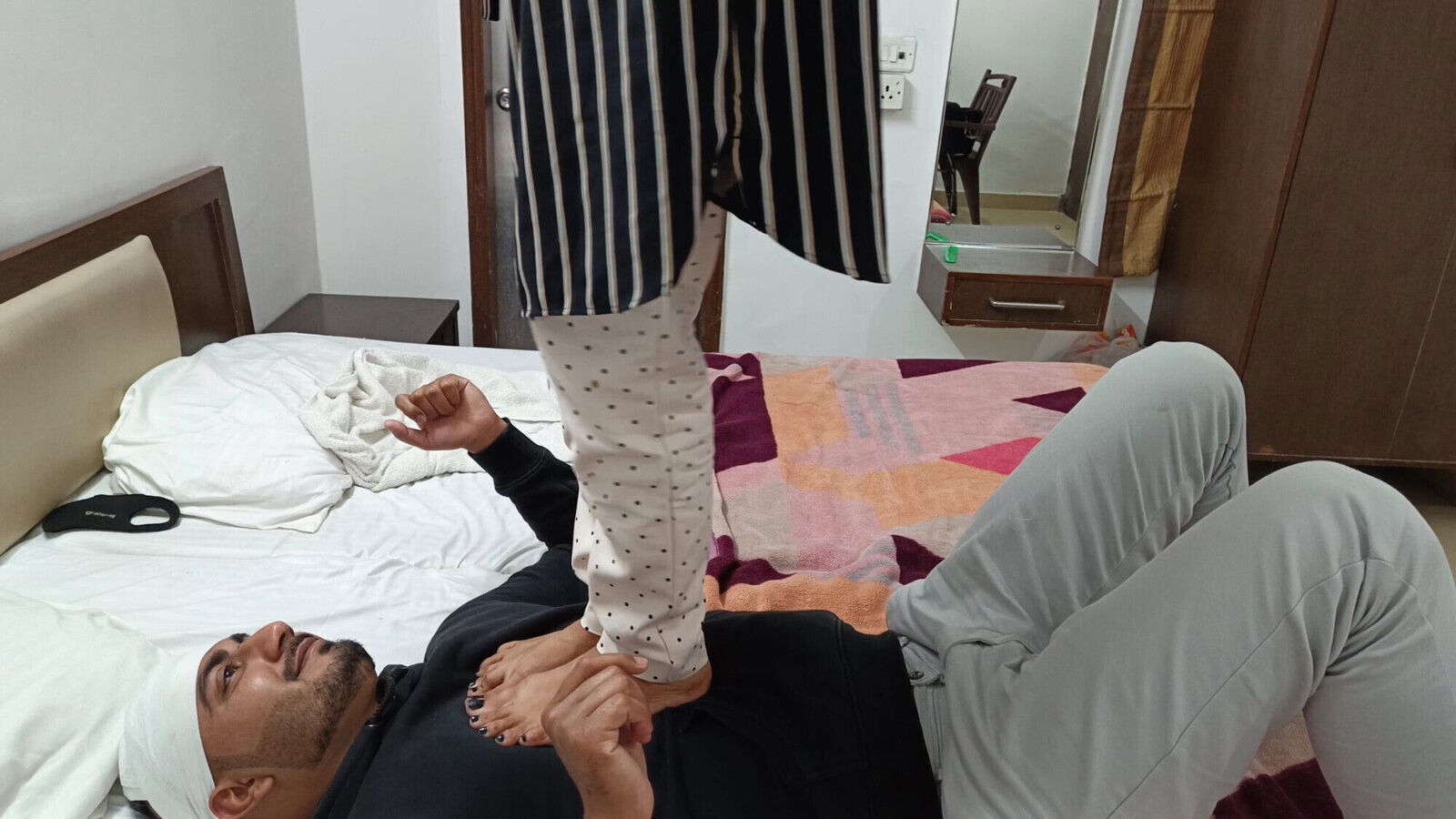 Indian Goddess Trample slave chest