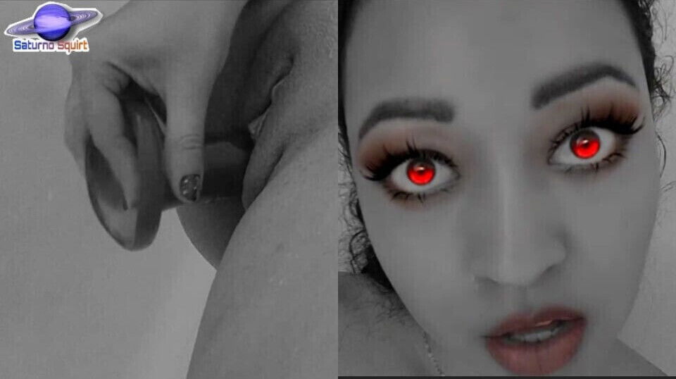Saturno Squirt sexiest Latin babe, Halloween vampire masturbation Tuesday 13th.