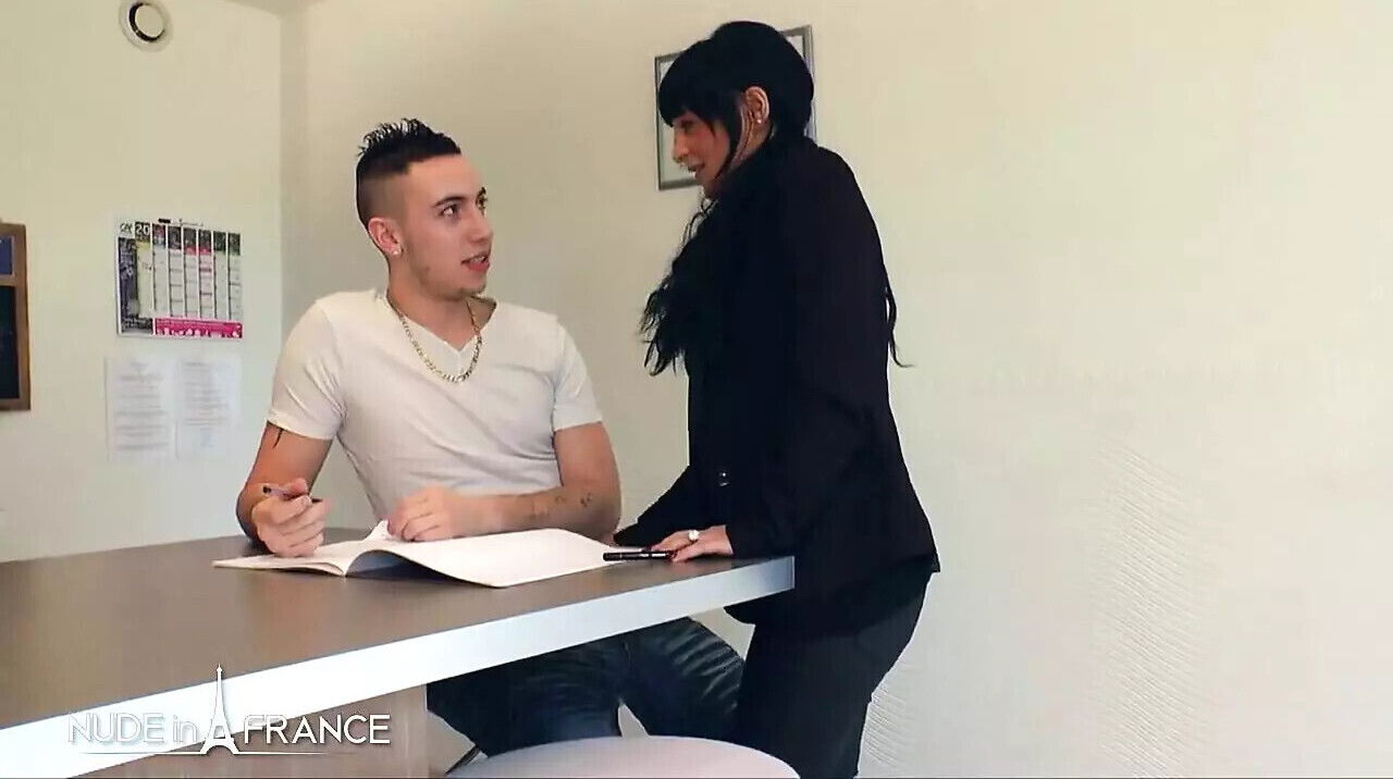 Horny cougar bangs young student