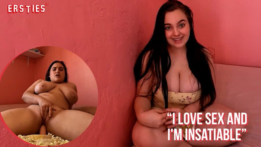 Ersties Curvy Rides Dildo Till Bursts