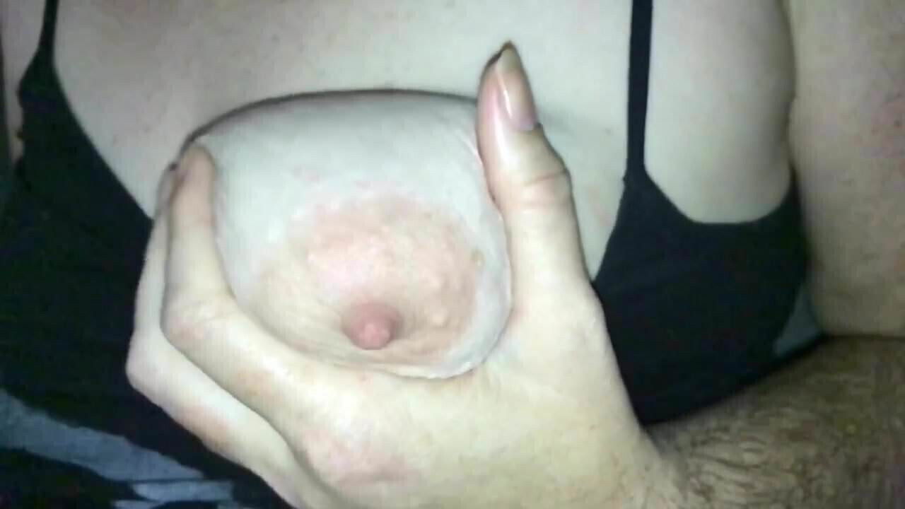She plays her one of her big, sexy, supple, saggy tits