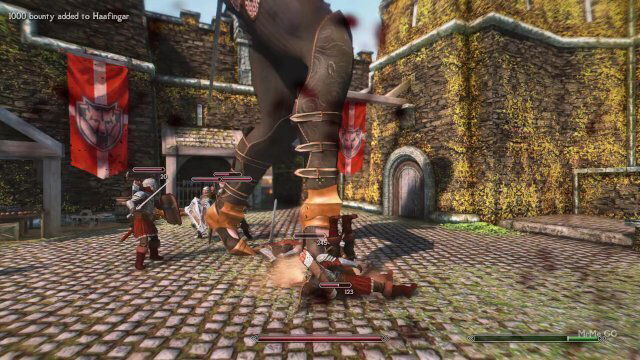 Giantess rampages city Skyrim