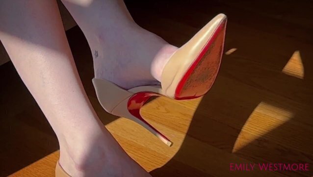 ahead... pervert look Louboutin heels. hard? Real amateur homemade.