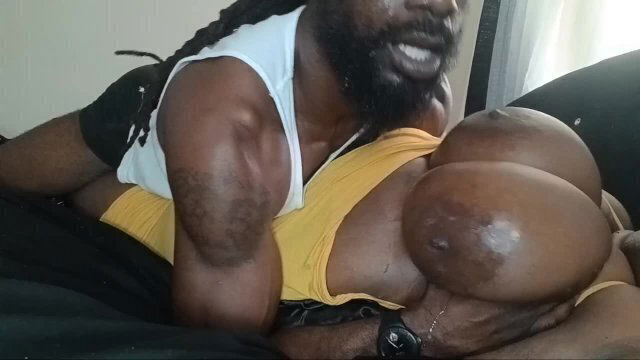 SLOBBERING LICKS HUGE NATURAL JUICEY TITS!!!!!!!!!