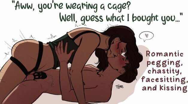 Anniversary Double Surprise Pegging, Chastity, Facesitting