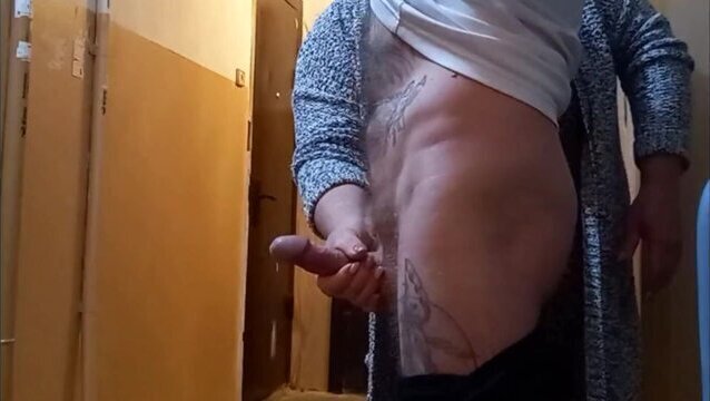 wife home, mother-in-law jerks dick entrance